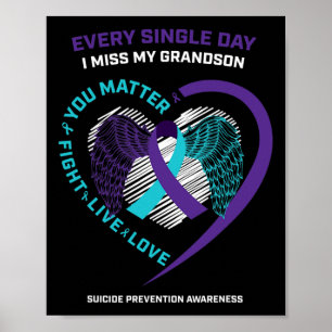 In Gedenken an meinen liebevollen Enkel Selbstmord Poster