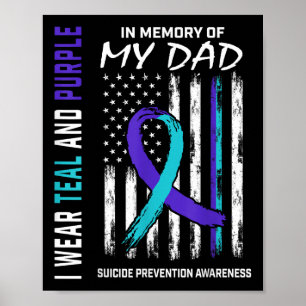 In Gedenken an Papa Selbstmordbewusstseinspräventi Poster