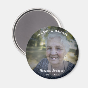 In Gedenken Feier des Lebens Individuelles Foto Magnet