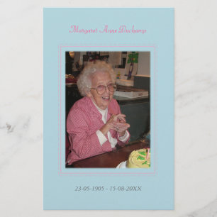 In Gedenken Liebe Erinnerung Trauerfoto Handout