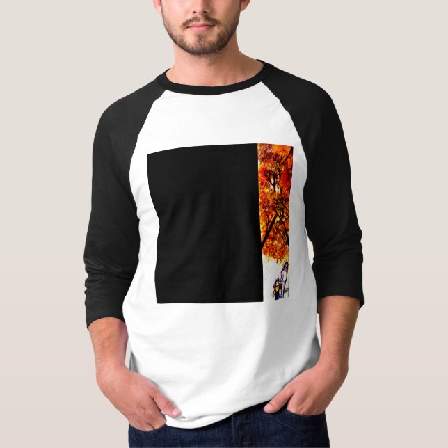 In Girum schwarzem und grauem T-Stück T-Shirt (Vorderseite)