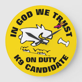 IN GOTT VERTRAUEN WIR GROßE WANDUHR