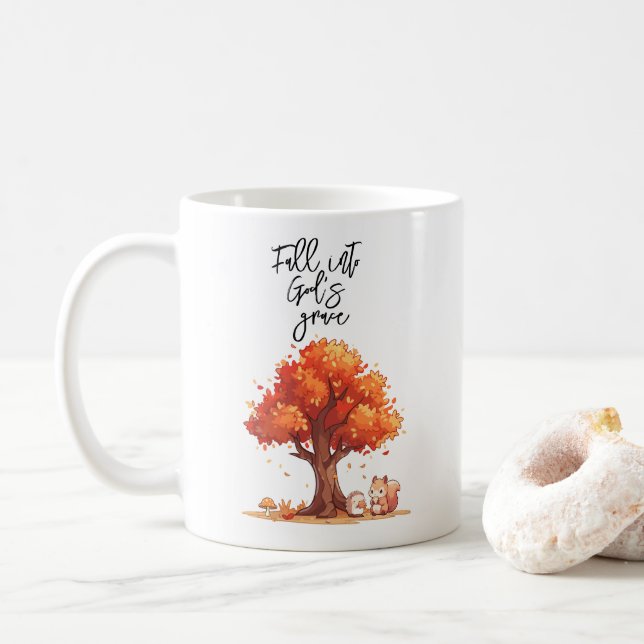 In Gottes Gnade fallen Kaffeetasse (Mit Donut)