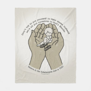 In Gottes Händen Fleecedecke