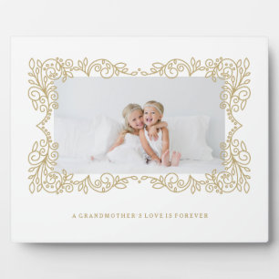 In Grandmother's Love Ornate Frame Fotoplatte
