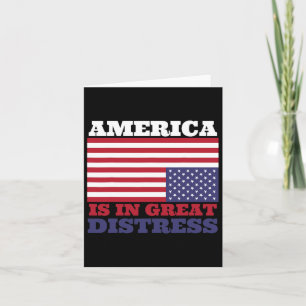 In großer Not die amerikanische Flagge als Einheit Karte