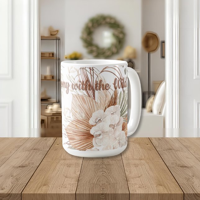 In Harmony with the Wild Mug | Boho Ceramic Cup Kaffeetasse (Von Creator hochgeladen)