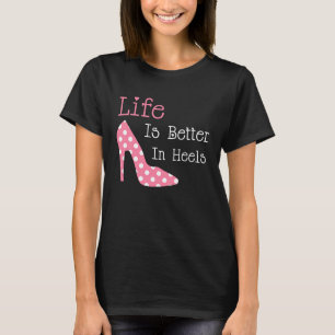 In Heelsen Schuhe T-Shirt
