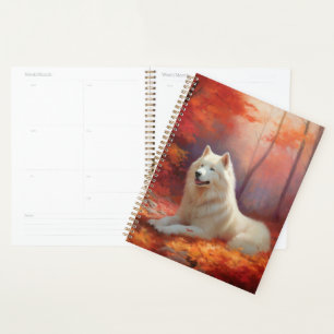 In Herbstleaves Inspiriert Samoyed Planer