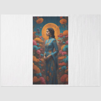 In het bloemenveld decoupage tissue papier