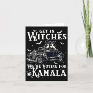 In Hexen stimmen wir für Kamala Halloween Elect Karte