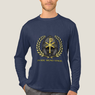In Hoc Signo Vinces Römischer Chi-Rho-Helm Tri-Blend Shirt