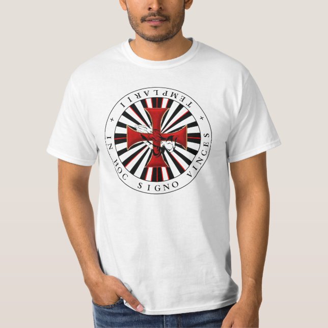 In Hoc Signo Vinces Templarii 02 T-Shirt (Vorderseite)