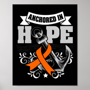 In Hope Leukemia Krebs Bewusstsein Band Geschenke Poster