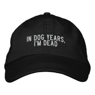 In Hundejahren bin ich tot Bestickte Baseballkappe