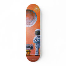 In Ihren Augen - Astronaut und Boombox-Roboter