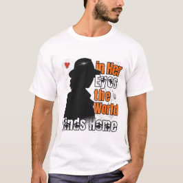 In ihren Augen findet die Welt Zuhause - Romantisc T-Shirt