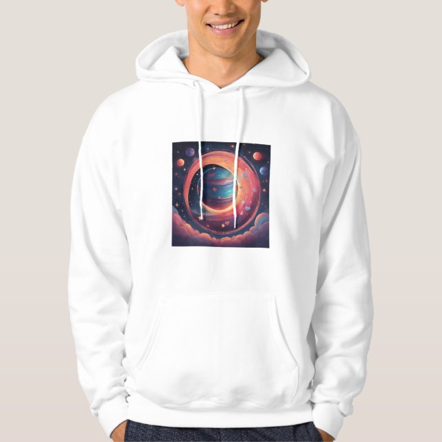 💖 🌠 "In Ihrer Umlaufbahn gefangen" Hoodie (Vorderseite)