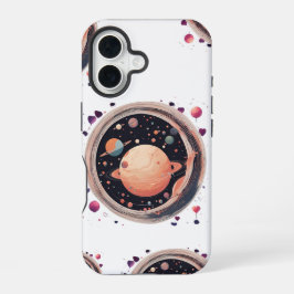💖 🌠 "In Ihrer Umlaufbahn gefangen" iPhone 16 Hülle