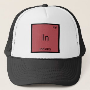 In - Inder Lustiges Element Chemie Symbol Tee Truckerkappe