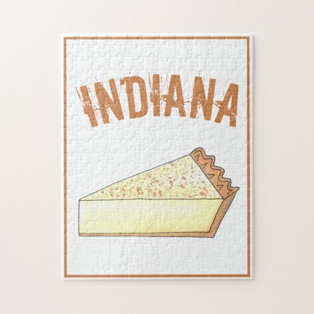 In Indiana Hoosier Zucker Creme Pie Slice Dessert (Vertikal)