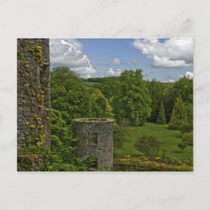 In Irland, auf Blarney Castle ein steinerner Turm  Postkarte