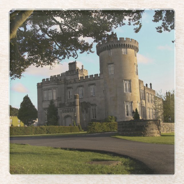 In Irland Eingang zum Schloss Dromoland Glasuntersetzer (Vorderseite)