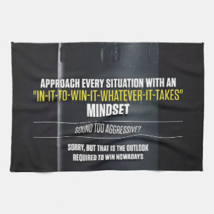 In it to win it Mindset - Workout Motivierend Küchentuch