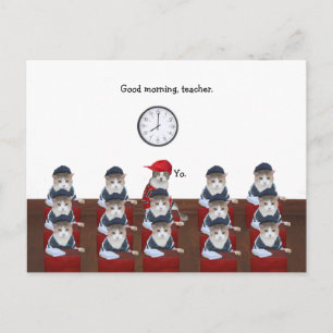 In jeder Klasse gibt es einen Postkarte