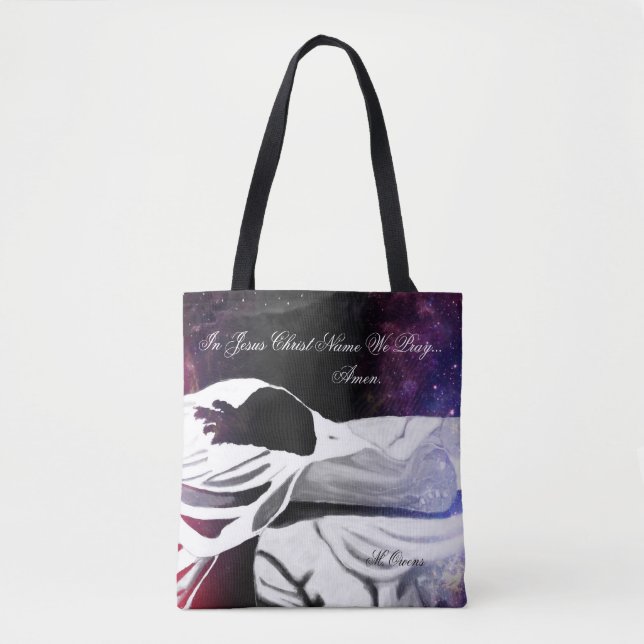 In Jesus Christus Name wir beten, Amen Tasche (Vorderseite)