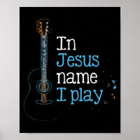 In Jesus Name i Play Gitarre Christlichen Vintagen