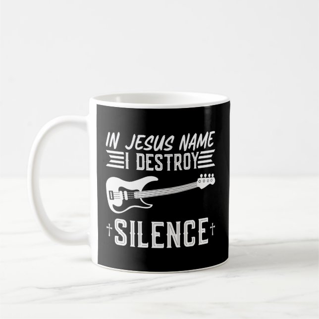 In Jesus Name zerstöre ich das Schweigen Anbetung  Kaffeetasse (Links)