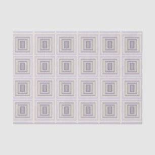 In khalkgrauem Lavendelgeometrie verpackt Seidenpapier