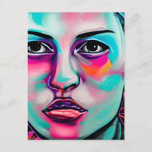 In Kontakt bleiben   Schöne Kunst Postkarte