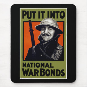 In Kriegsanleihen investieren Mousepad