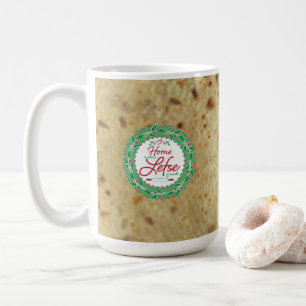 In Lefse eingewickelt Kaffeetasse