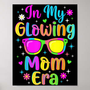 in leuchtender Mutter-Ära Retro Groovy Farbige Typ Poster