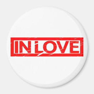 In Liebe Briefmarke Magnet