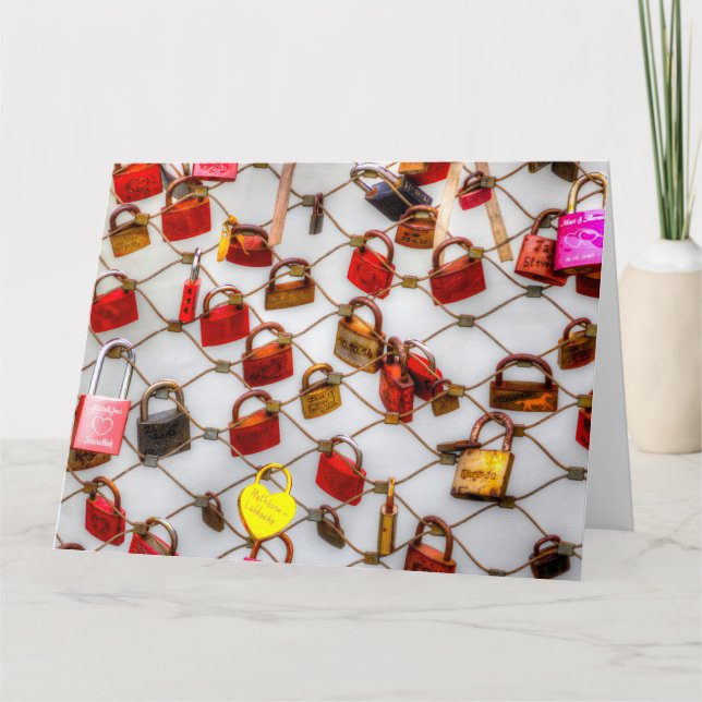 In Liebe gesperrt Karte (Vorderseite)