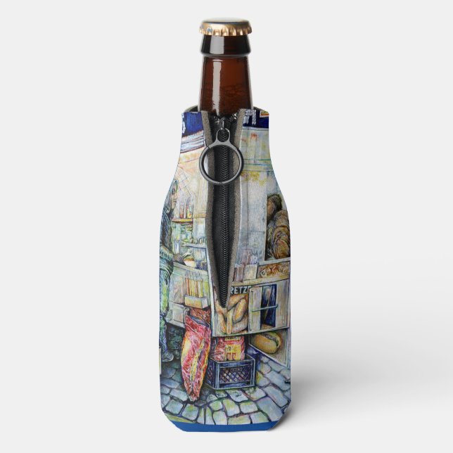 In Liebe mit Ärger und in Schwierigkeiten mit der  Flaschenkühler (Flasche Rückseite)