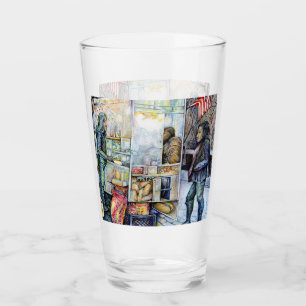In Liebe mit Ärger und in Schwierigkeiten mit der Glas