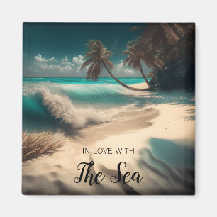In Liebe mit dem Meer   Tropische Kunst Magnet