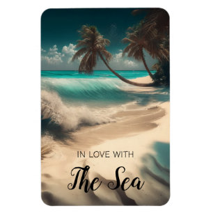 In Liebe mit dem Meer   Tropische Kunst Magnet