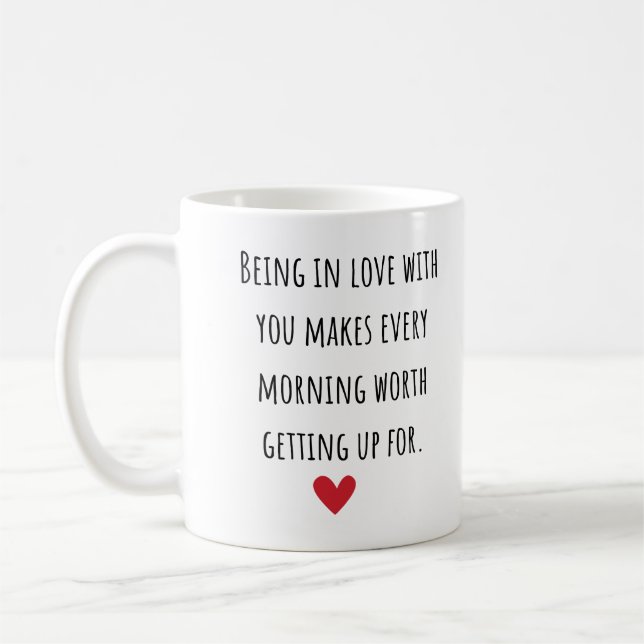 In Liebe mit dir Jubiläumsgeschenk Kaffeetasse (Links)