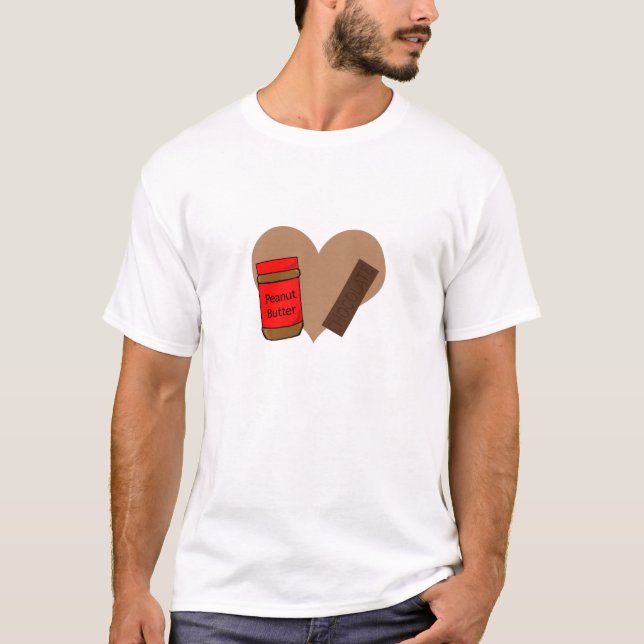 In Liebe mit Erdnussbutter und Schokolade T-Shirt (Vorderseite)