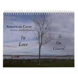 In Liebe & On Guard Crow Calendar Kalender