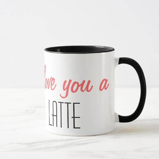 in Liebe Sie einen Latte Tasse (Rechts)