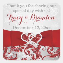 In Liebe ummantelte Hearts Wedding Sticker 3