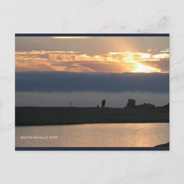 in Liebe von Carmel | Blue Beach Song™ Postkarte (Vorderseite)