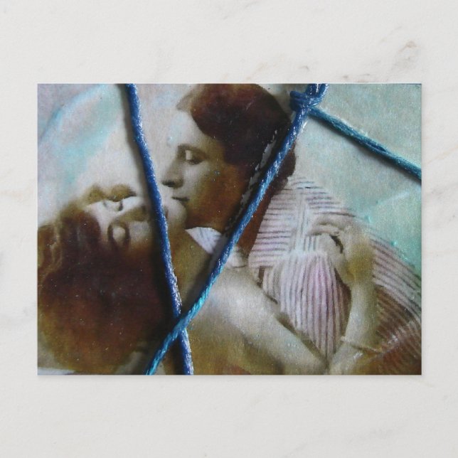 in Liebe zusammengepackt Postkarte (Vorderseite)